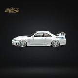 Mini GT Nissan Skyline GT-R R33 Greddy V1 White 1:64