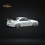 Mini GT Nissan Skyline GT-R R33 Greddy V1 White 1:64