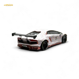 King Model Lamborghini Aventador LP700-4 White LV Livery 1:64