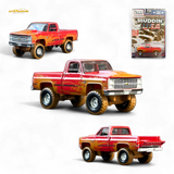 Auto World 1983 Chevrolet Silverado K10 4x4 Muddy Lifted 1:64