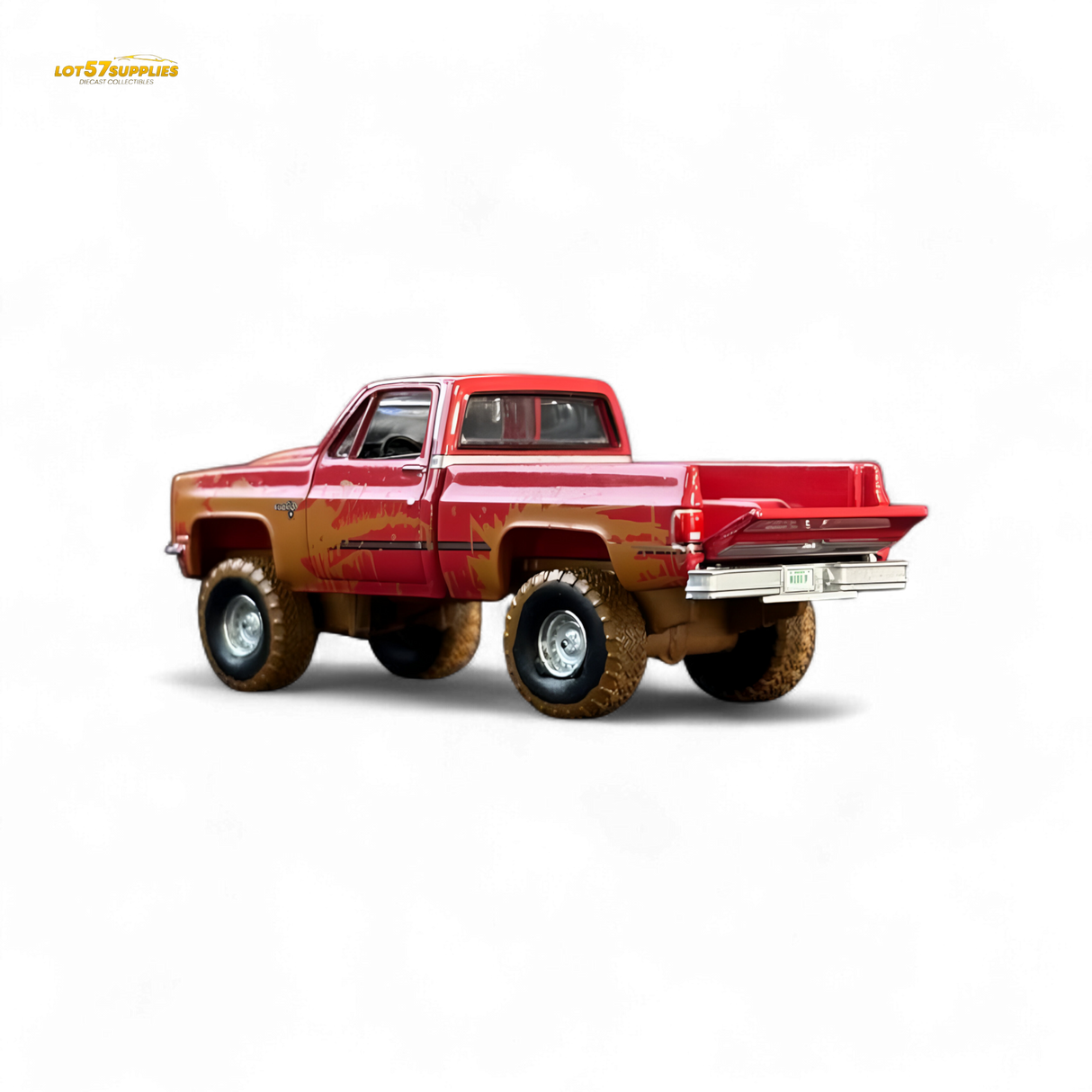 Auto World 1983 Chevrolet Silverado K10 4x4 Muddy Lifted 1:64