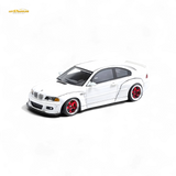FLAME BMW M3 E46 Widebody Pandem Pearlescent White 1:64