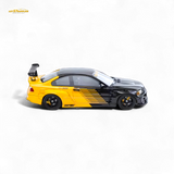 FLAME BMW M3 E46 Widebody Pandem Black & Yellow 1:64