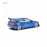 Pop Race Pandem Civic EG6 Metallic Blue 1:64