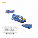Pop Race Pandem Civic EG6 Metallic Blue 1:64