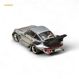 Street Weapon Porsche RWB 993 Raw Varnish Color High Wing 1:64