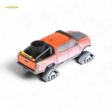 GCD Toyota TACOMA SNOW VERSION in Orange Red - Snow Effect & 3PMSF Tires 1:64