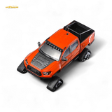 GCD Toyota TACOMA in Orange Red & 3PMSF Tires 1:64