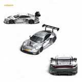 Star Race Porsche 911 GT3 Matte Silver 1:64