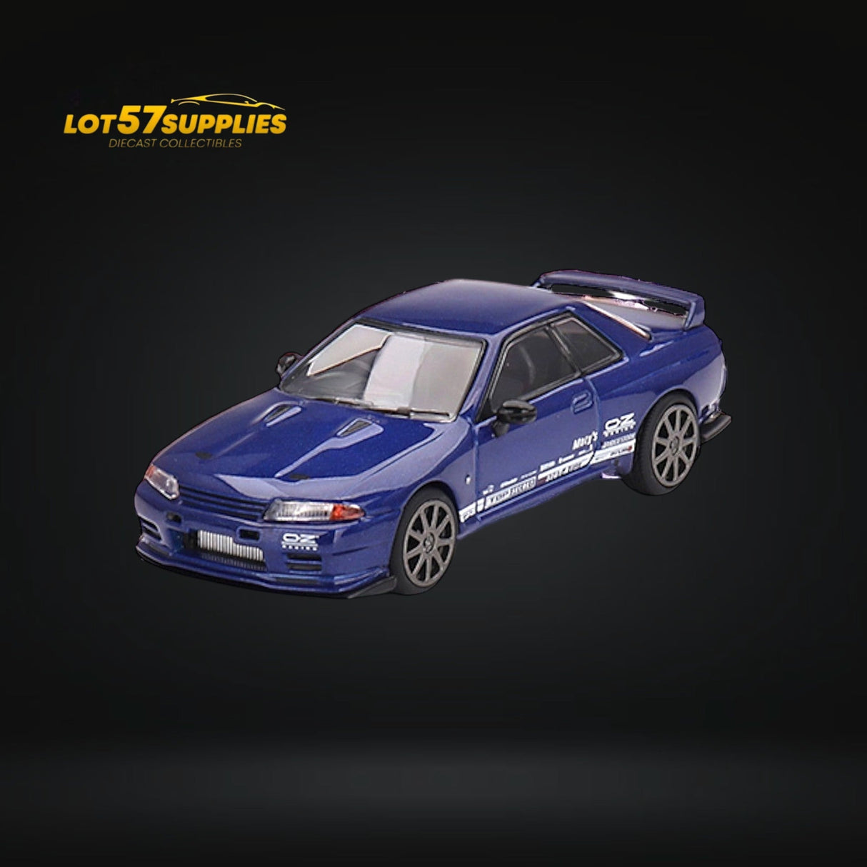 Mini-GT Nissan Skyline GT-R R32 Metallic Blue 1:64