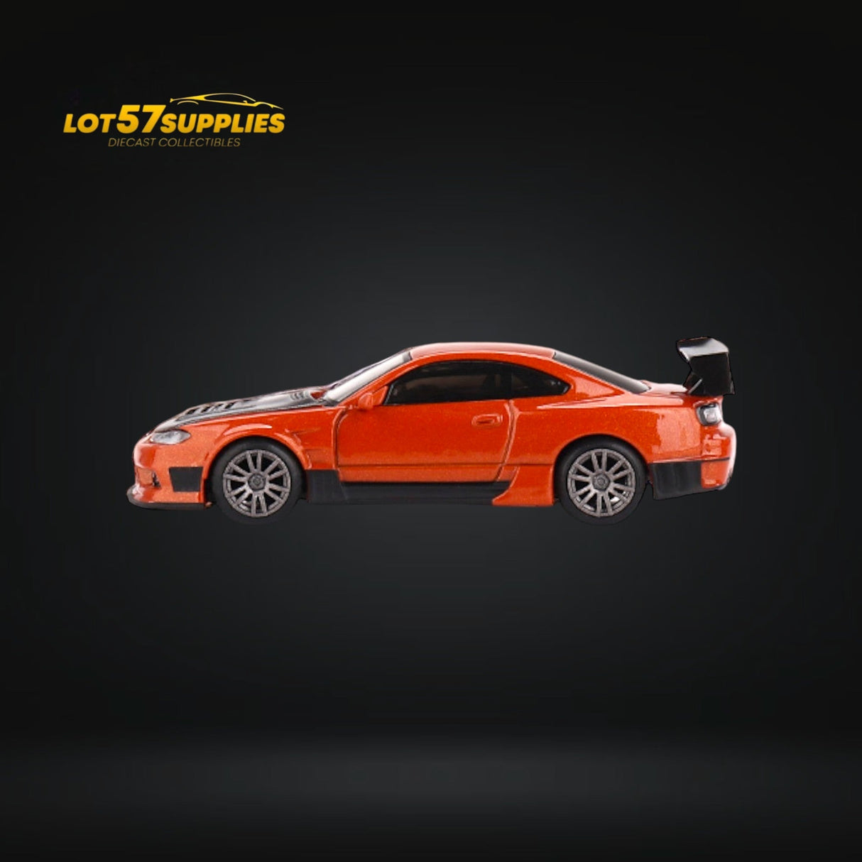 Mini-GT Nissan Silvia S15 D-MAX Metallic Orange 1:64