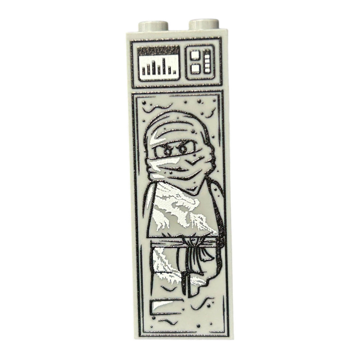 White Ninja in Carbonite (1x2x5 Brick)