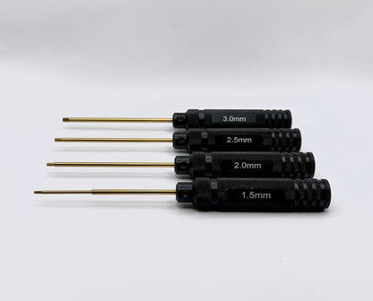 IRonManRc Metric Hex Driver Set (4) (1.5mm, 2.0mm, 2.5mm, 3.0mm)