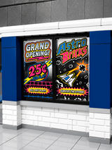 Astro Bricks Promo Arcade 4x6 Glass Window