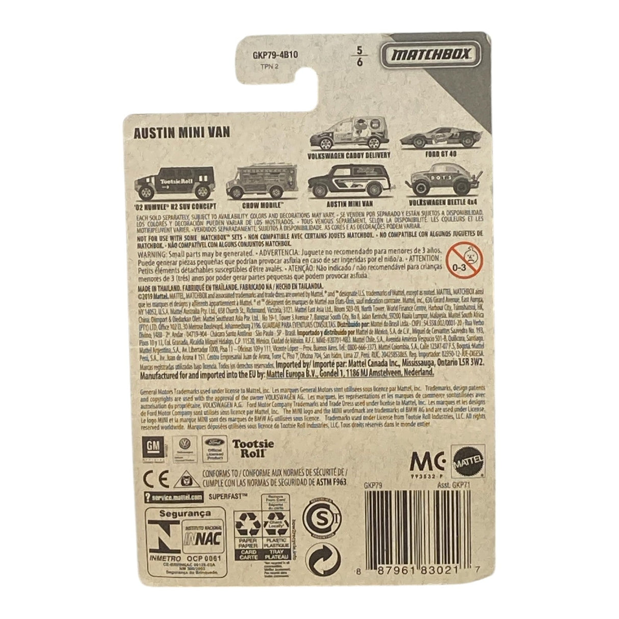 Matchbox Austin Mini Van - Junior Mints - Matchbox Candy Series 5/6