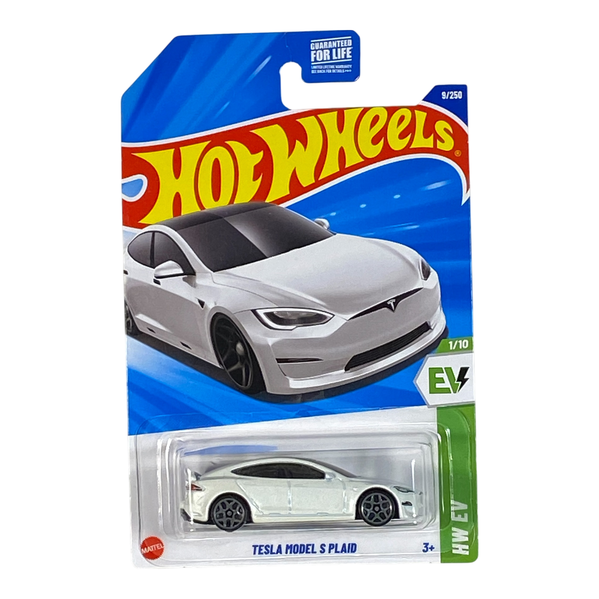 Hot Wheels Tesla Model S Plaid | EV Series 8/10 (Damaged Packaging)
