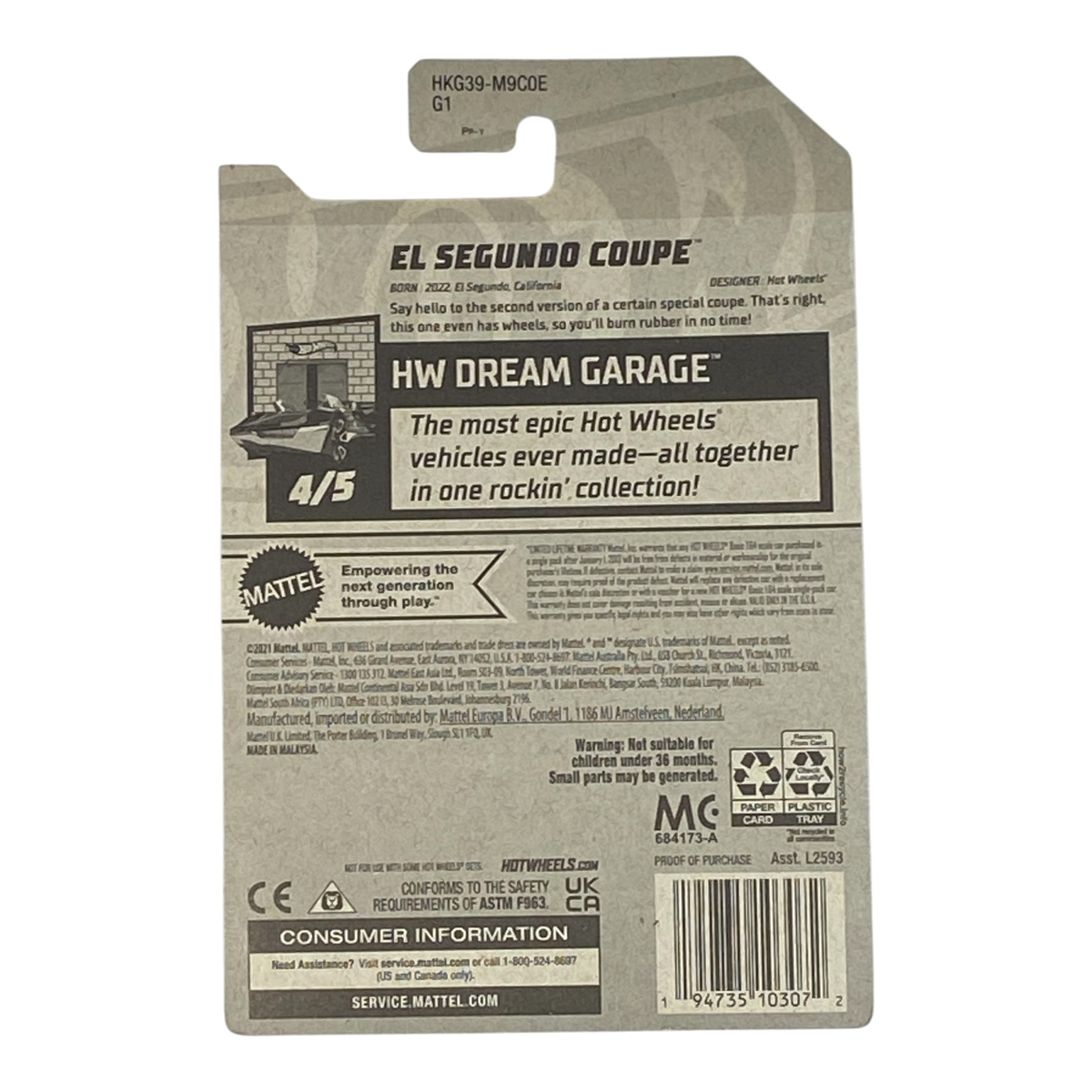 Hot Wheels El Segundo Coupe | Dream Garage Series 4/5