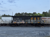 S Scale CSXT Yellow Freight Car Stencil Patch Decal Set