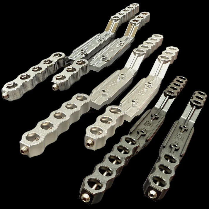 Perfect Pass Aluminum Body Mounts for Arrma Infraction & 1/7 GT (Professional Extended Version) Chrome