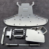 Perfect Pass Aluminum Reinforced GT Chassis & Electronic Relocate Kit Combo For Arrma 1/7 CHROME