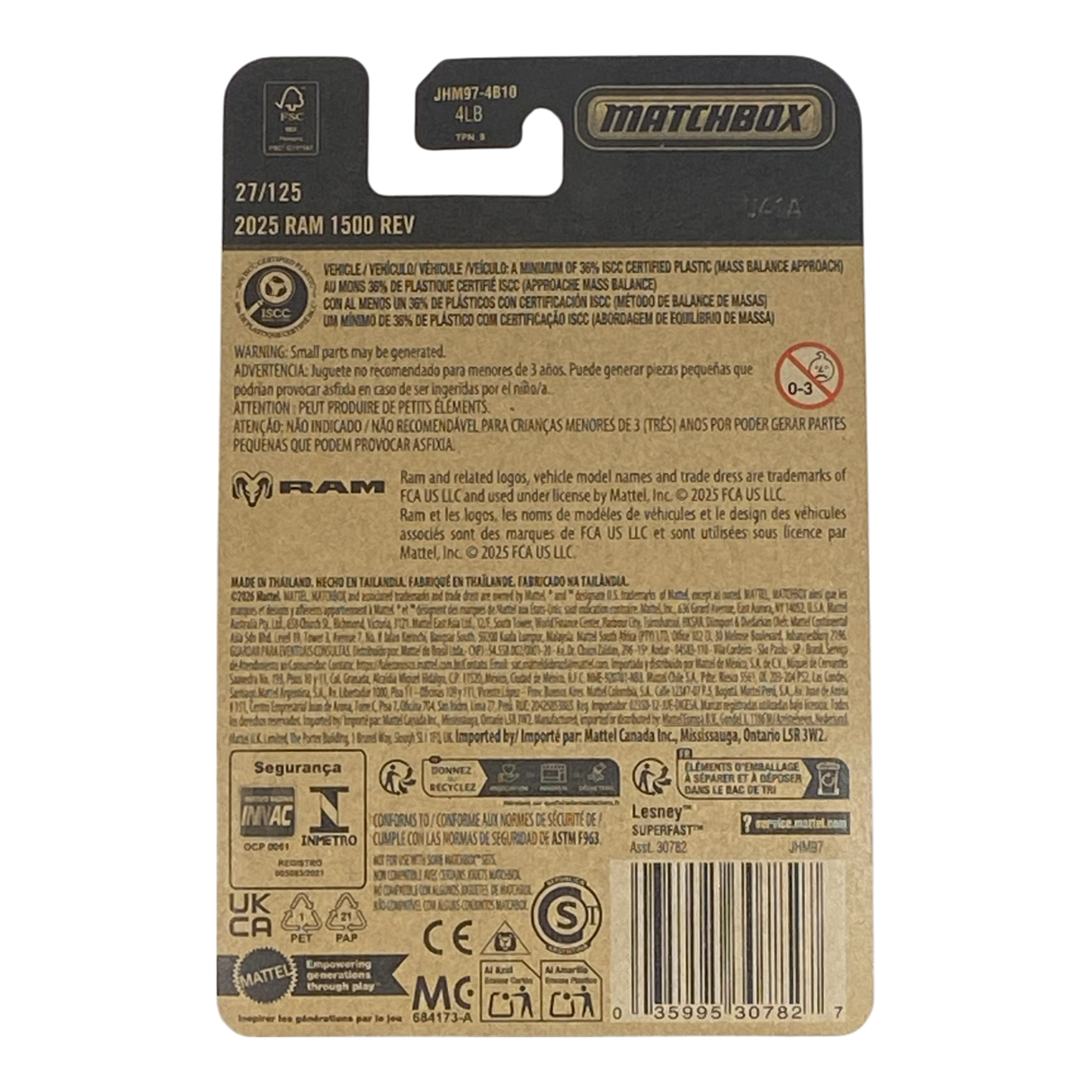 Matchbox 2025 Ram 1500 REV | 2026 Matchbox Series 27/125