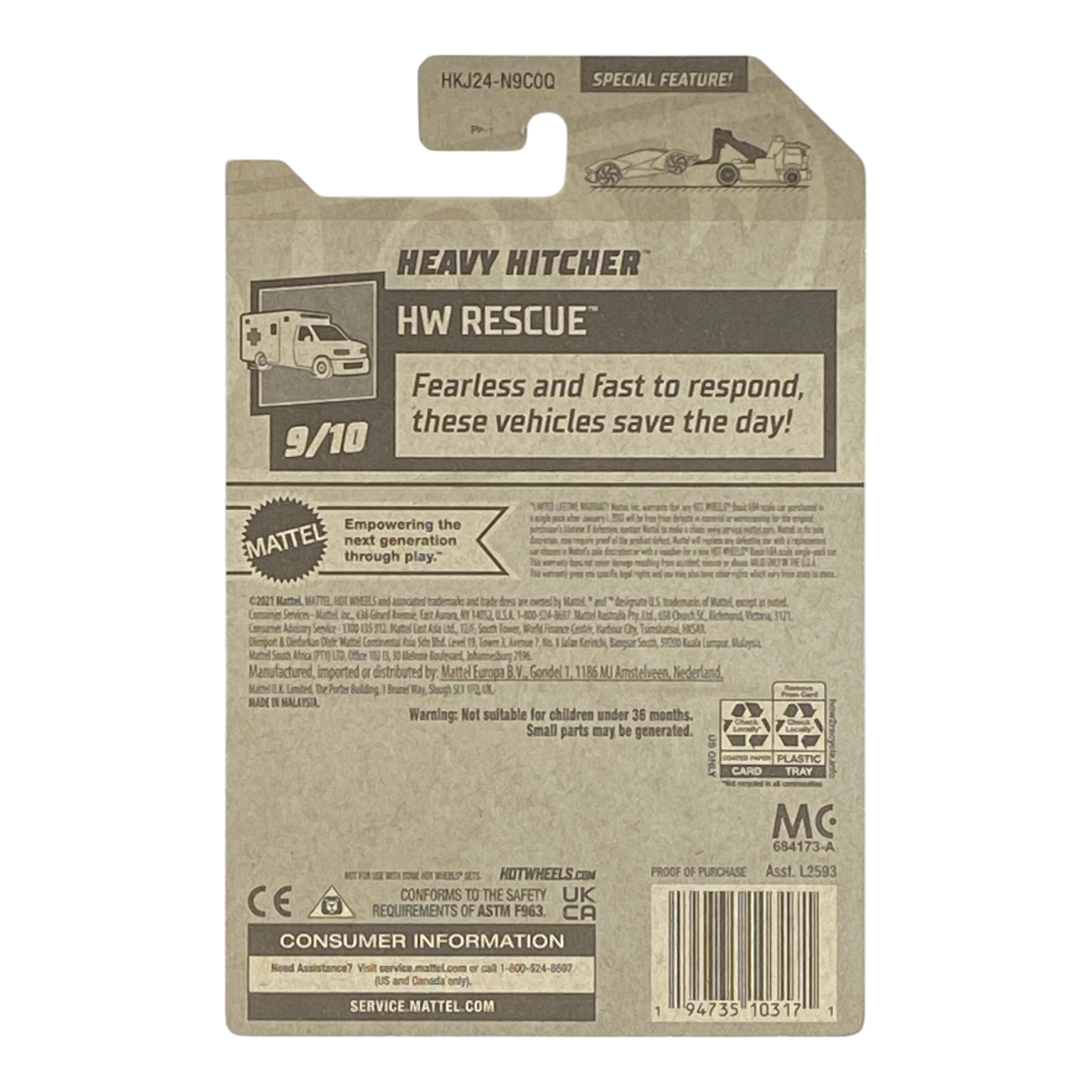 Hot Wheels Heavy Hitcher | Rescue Series 9/10
