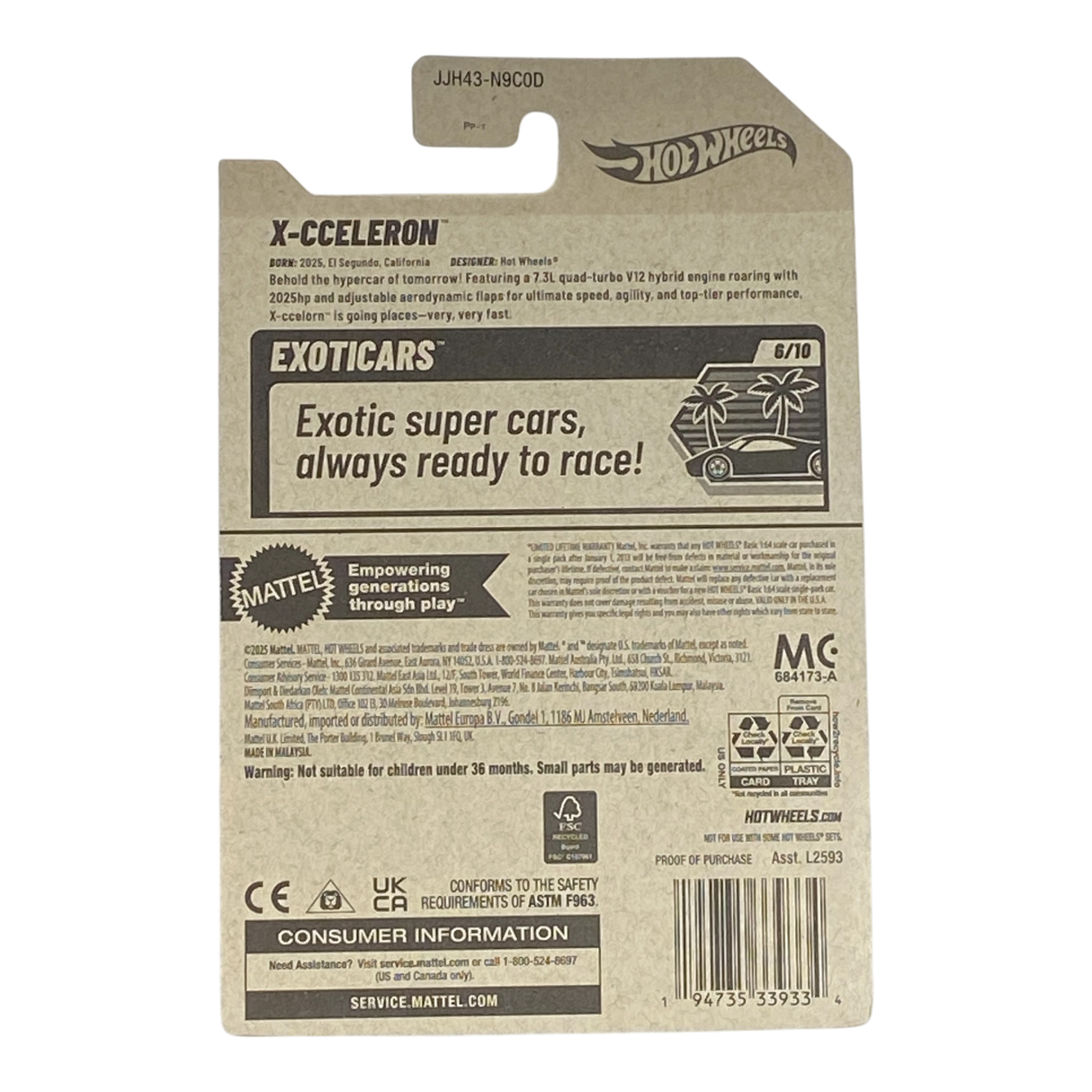 Hot Wheels X-Cceleron - Exoticars Series 6/10