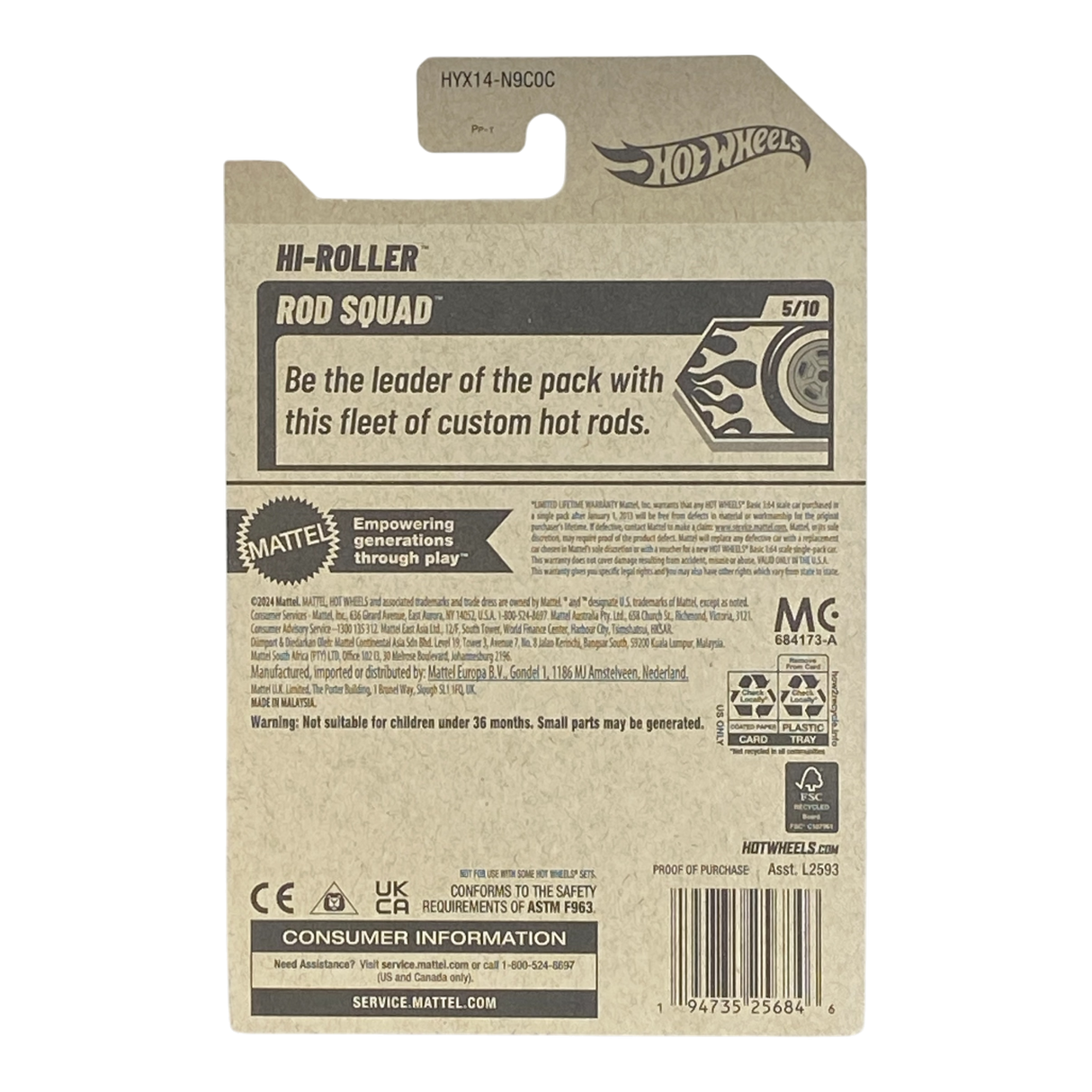 Hot Wheels Hi-Roller - Rod Squad Series 5/10