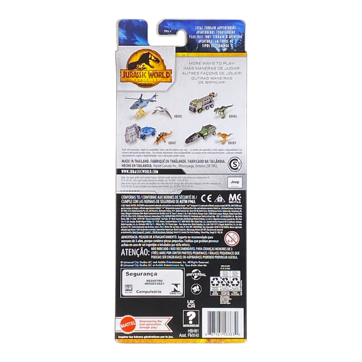 Matchbox Jurassic World Dominion 5 Pack
