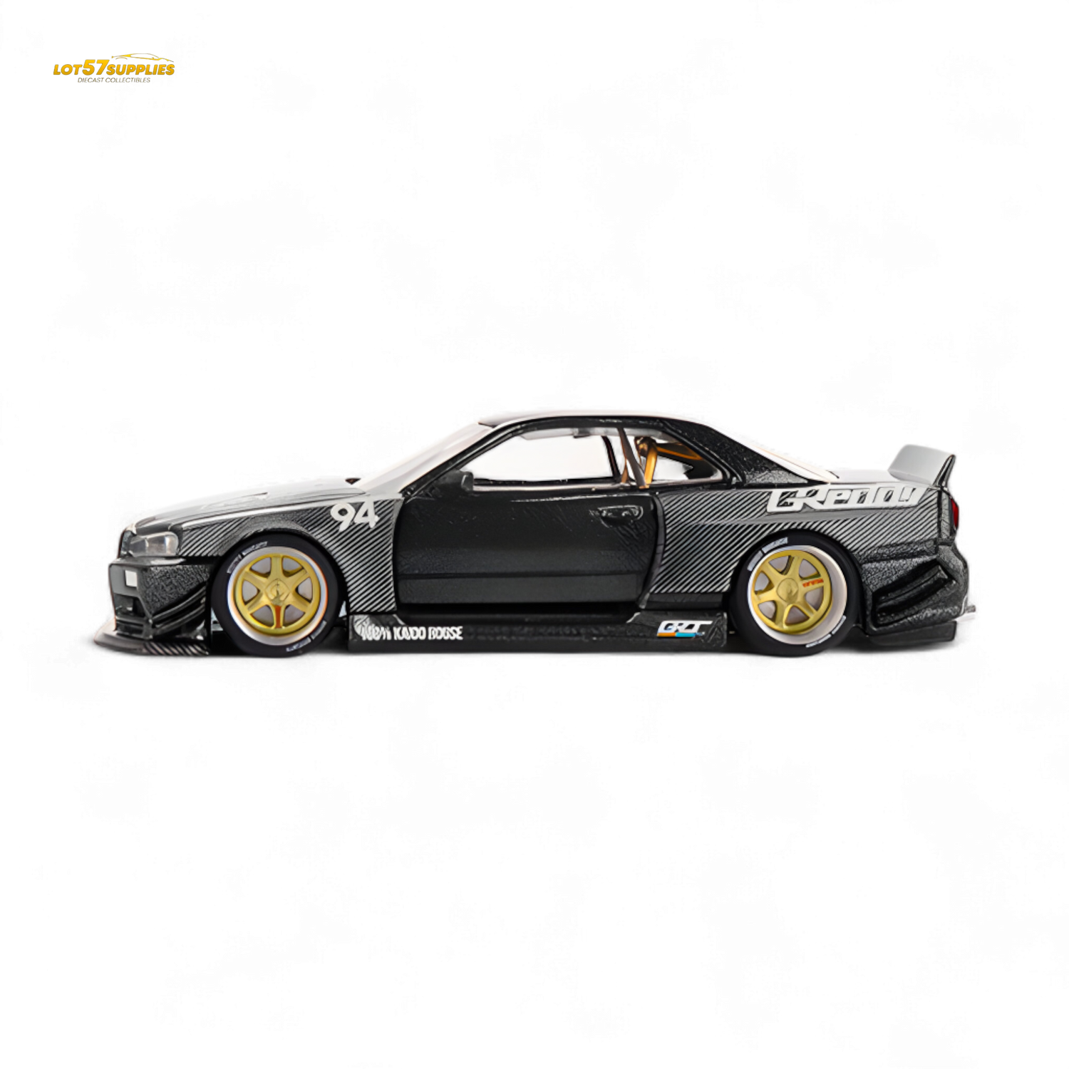 (Pre-Order) Kaido House x Mini GT Nissan Skyline GT-R R34 Kaido Works GReddy V2 1:64