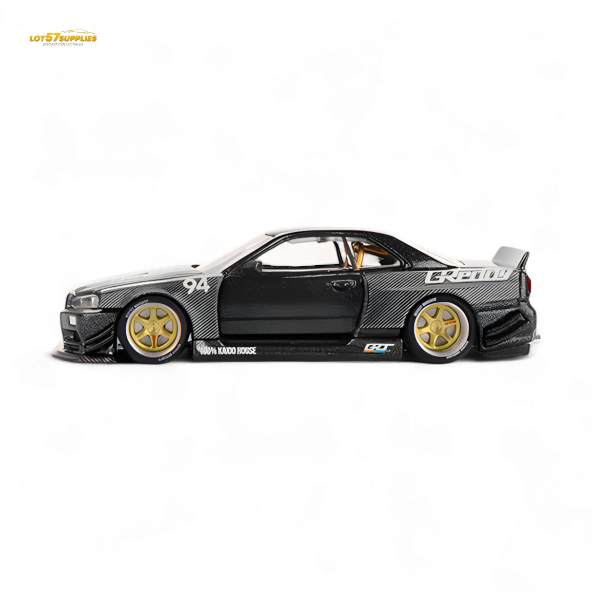 (Pre-Order) Kaido House x Mini GT Nissan Skyline GT-R R34 Kaido Works GReddy V2 1:64