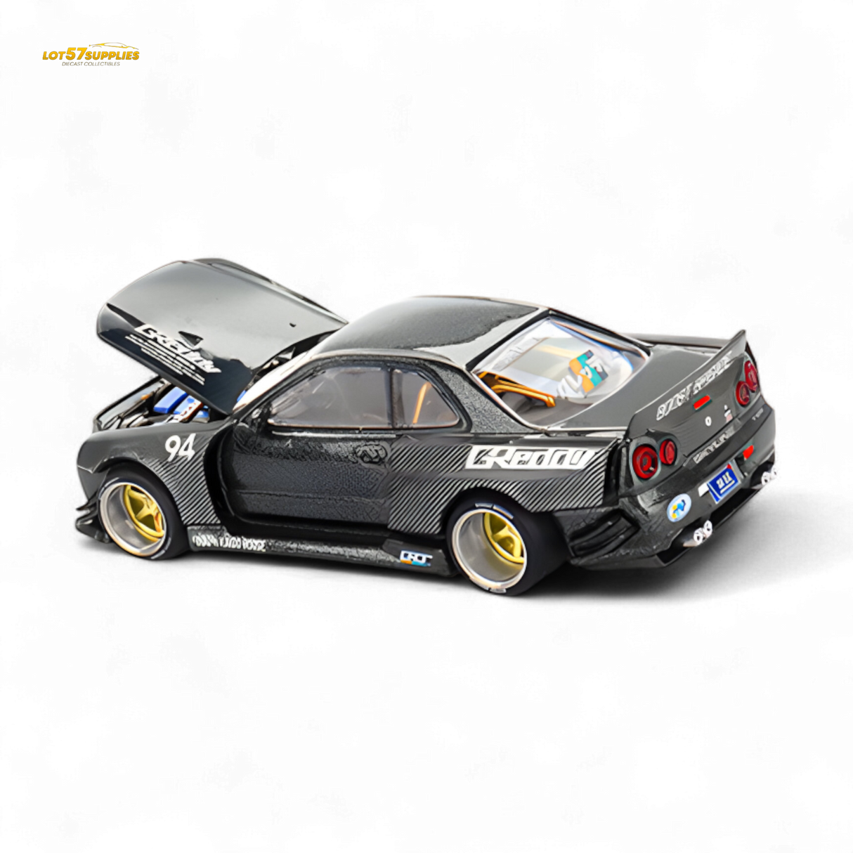 (Pre-Order) Kaido House x Mini GT Nissan Skyline GT-R R34 Kaido Works GReddy V2 1:64