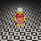 Black & White Kitchen / Diner Flooring - B3 Customs® Printed 2x2 Tile