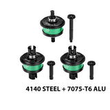 GPM RACING,TEAM LOSI-SOLID AXLE MONSTER Grave SOLID AXLE MEGA 4140 STEEL + 7075 ALLOY FRONT&CENTER&REAR COMPLETE DIFFERENTIAL 13/43T/1.0 MOD LMT1343S/3