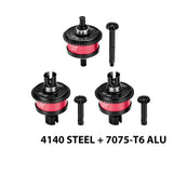 GPM RACING,TEAM LOSI-SOLID AXLE MONSTER Grave SOLID AXLE MEGA 4140 STEEL + 7075 ALLOY FRONT&CENTER&REAR COMPLETE DIFFERENTIAL 13/43T/1.0 MOD LMT1343S/3