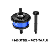 GPM RACING,TEAM LOSI-LMT 4WD SOLID AXLE MONSTER LMT 2.0 Grave TLR TUNED LMT SOLID AXLE MONSTE 4140 STEEL + 7075 ALLOY CENTER COMPLETE DIFFERENTIAL 13/43T/1.0 MOD LMT1343S/CS