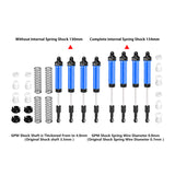 GPM RACING,TEAM LOSI-GRAVE 6061-T6 ALLOY FRONT & REAR COMPLETE INTERNAL SPRING SHOCK SET (130MM AND 134MM) LMT2130134FR