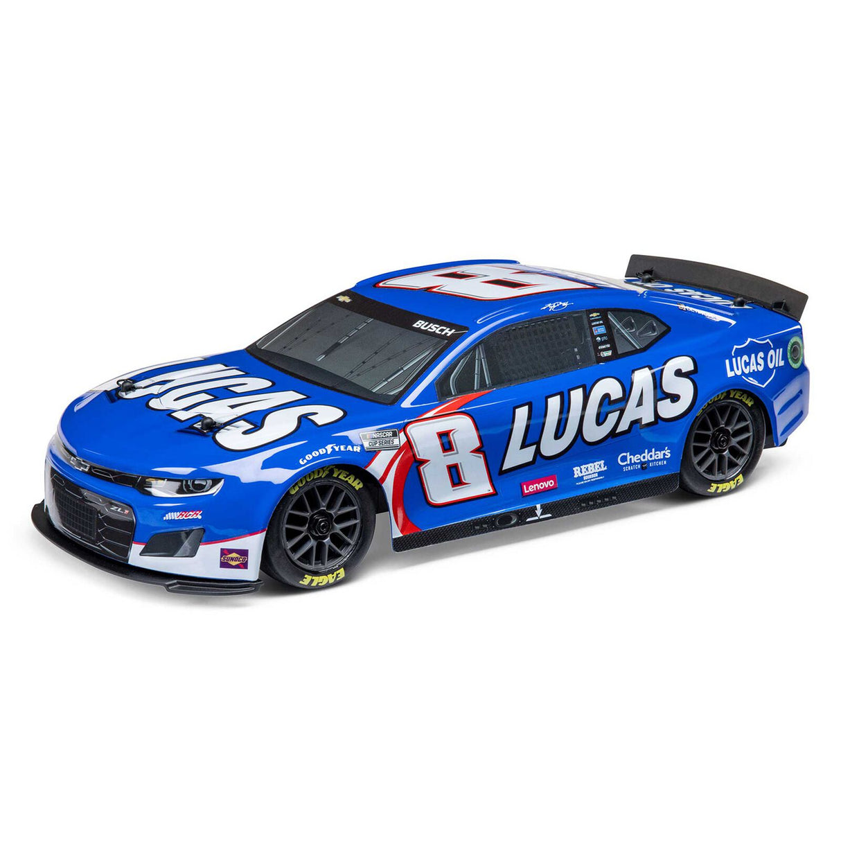 LOSI 1122408 1/12 NASCAR AWD RC Racecar, Kyle Busch No. 8 Lucas Oil 2024 Chevrolet ZL1 Camaro