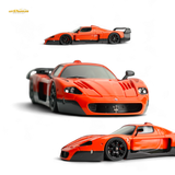 YM Model Maserati MC12 Stradale Corsa 2-Tone Orange 1:64