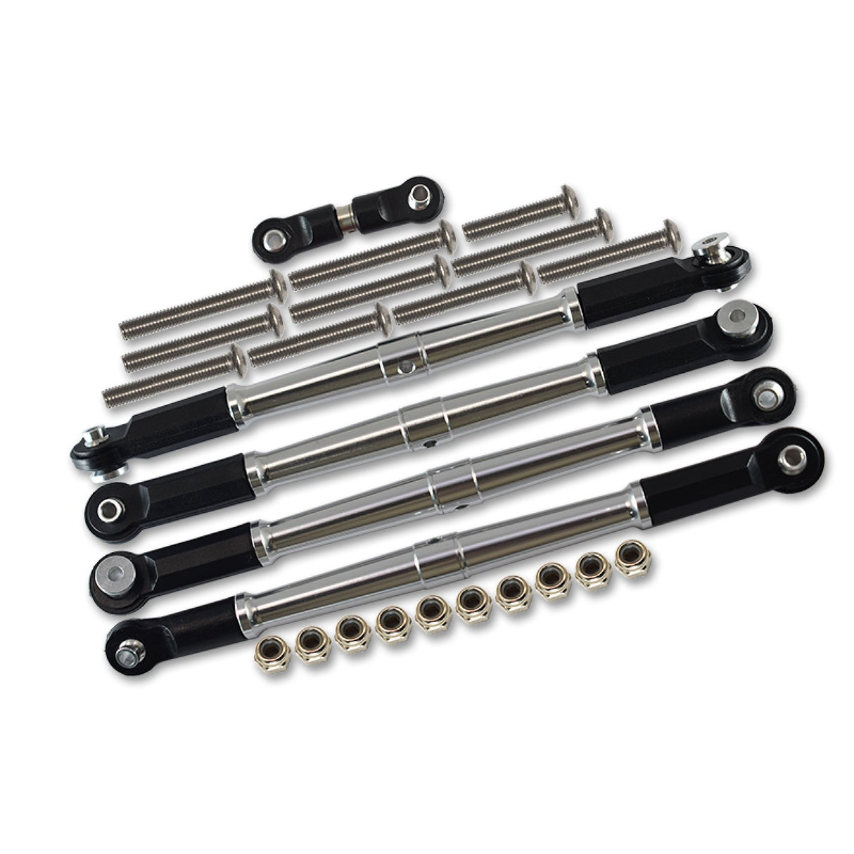 GPM RACING,ARRMA-KRATON OUTCAST TALION NOTORIOUS Alloy 6061 Front Steering Links & Rear Camber Links & Servo Link Set MAK160