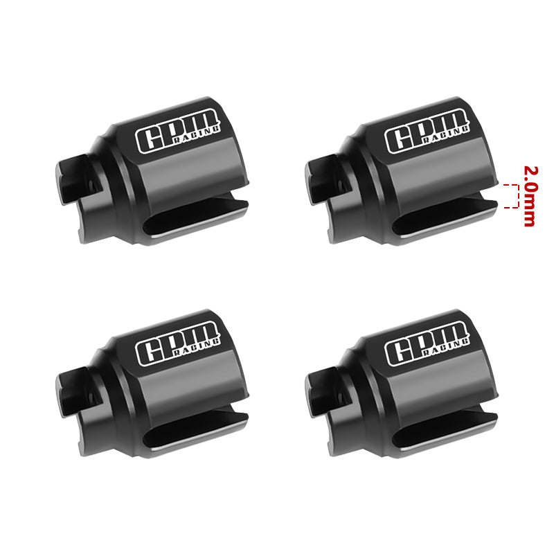 GPM RACING,ARRMA-MINI KRATON 4140 CARBON STEEL FRONT & REAR DIFF OUTDRIVE MAKM039S
