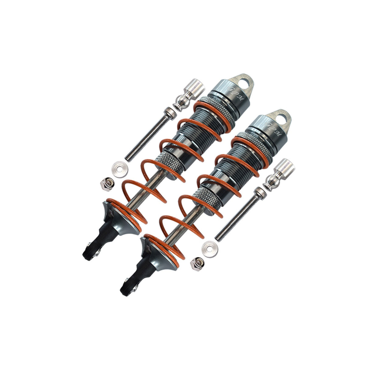 GPM RACING,ARRMA-SENTON KRATON TYPHON TALION ALUMINUM REAR ADJUSTABLE DAMPERS 110MM-10PC SET MAS110R