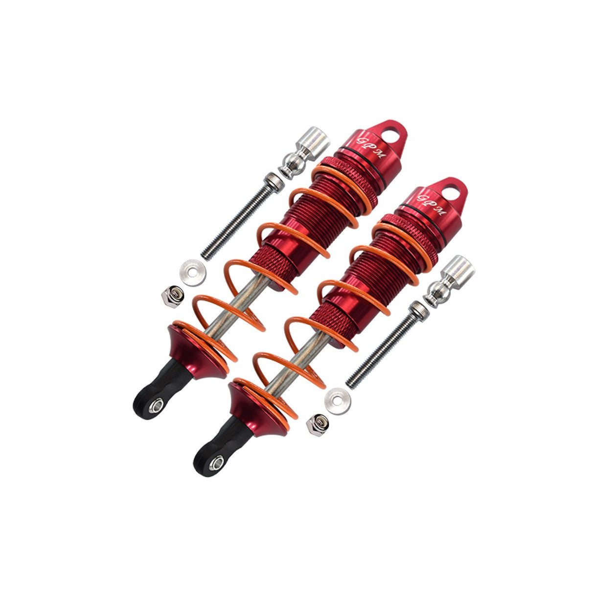GPM RACING,ARRMA-SENTON KRATON TYPHON TALION ALUMINUM REAR ADJUSTABLE DAMPERS 110MM-10PC SET MAS110R