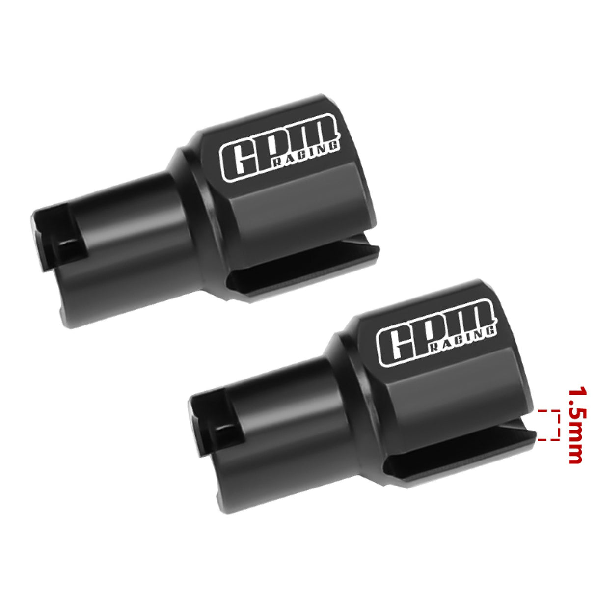 GPM RACING,ARRMA-GRANITE TYPHON DESERT TRUCK MEDIUM CARBON STEEL FRONT/REAR DIFF OUTDRIVE MGG039S