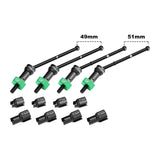 GPM RACING,ARRMA-GRANITE TYPHON 4140 CARBON STEEL FRONT & REAR CVD DRIVE SHAFTS WITH ALLOY 7075 WHEEL HEX (PINS THICKENED 2MM) MGG4951V2