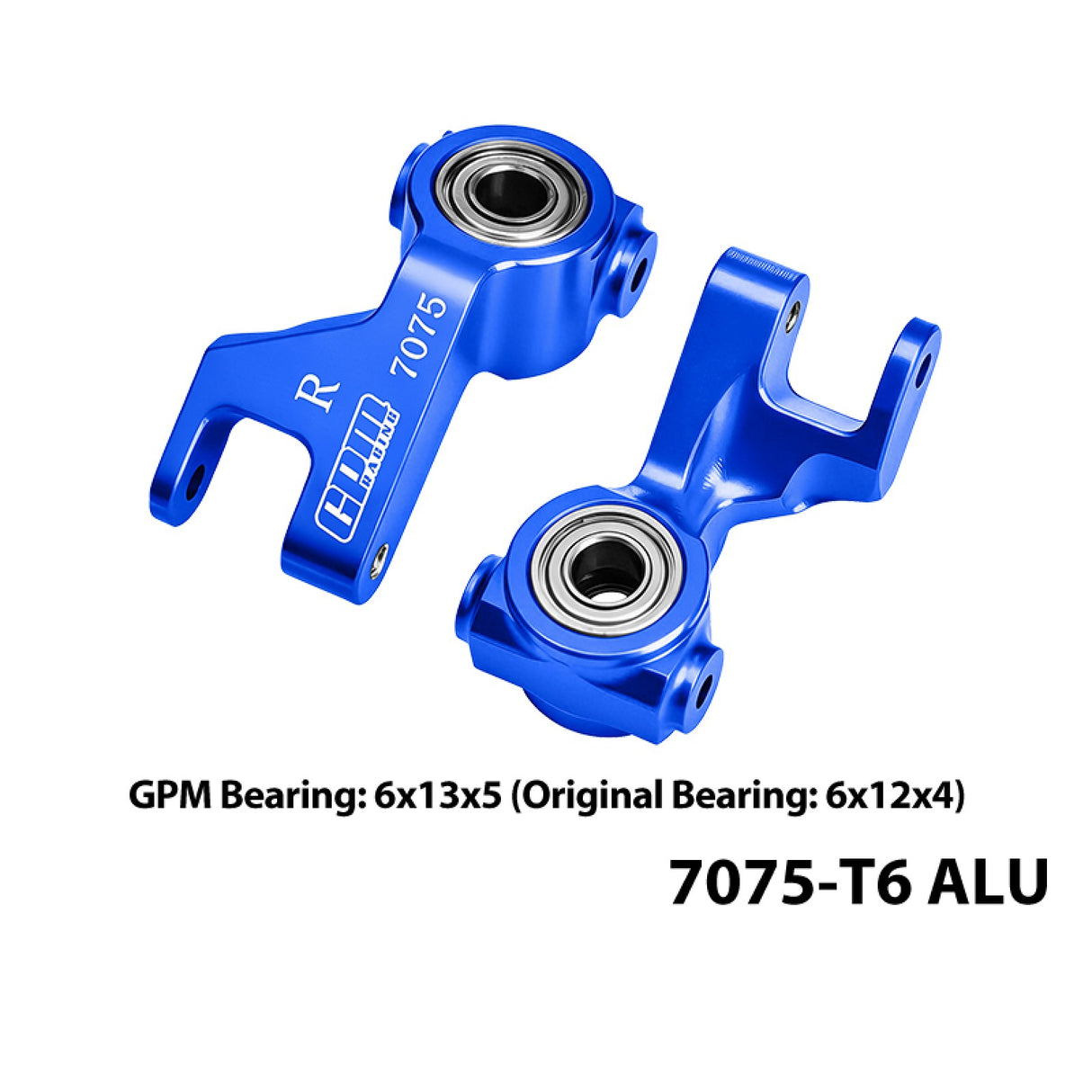 GPM RACING,ARRMA-GORGON ALUMINUM 7075 FRONT STEERING BLOCK (LARGER INNER BEARINGS) MGO021