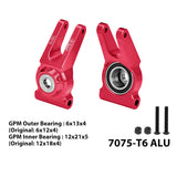 GPM RACING,ARRMA-GORGON SENTON VORTEKS BIG ROCK ALUMINUM 7075 REAR HUB（LARGER INNER BEARINGS) MGO022