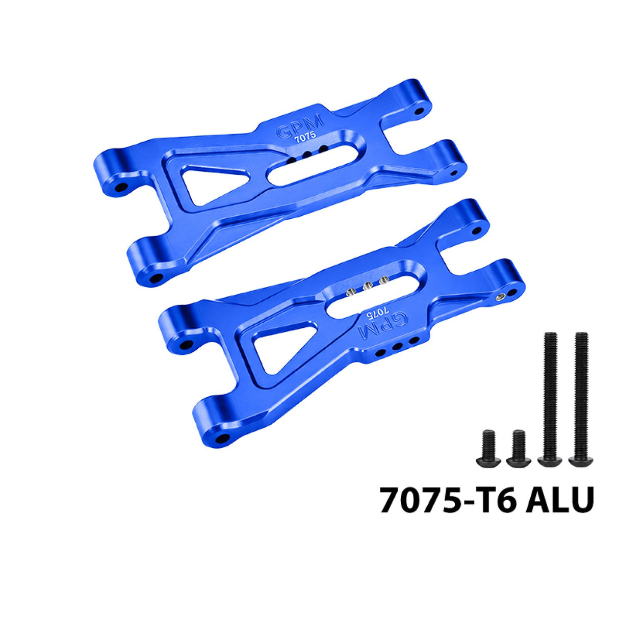 GPM RACING,ARRMA-GORGON ALUMINUM 7075 FRONT LOWER SUSPENSION ARMS MGO055