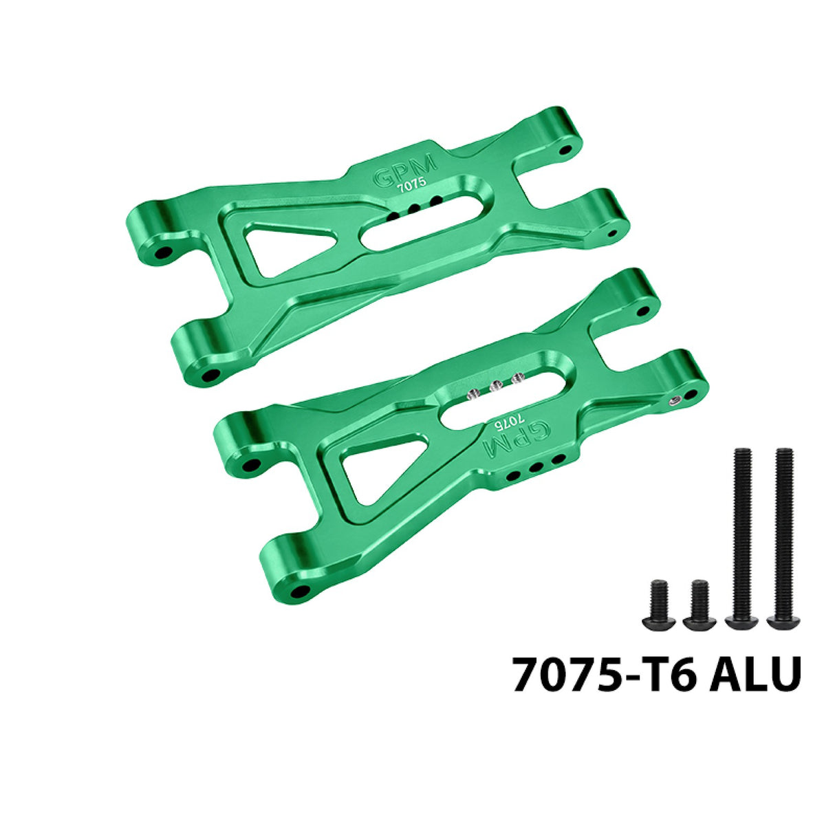 GPM RACING,ARRMA-GORGON ALUMINUM 7075 FRONT LOWER SUSPENSION ARMS MGO055