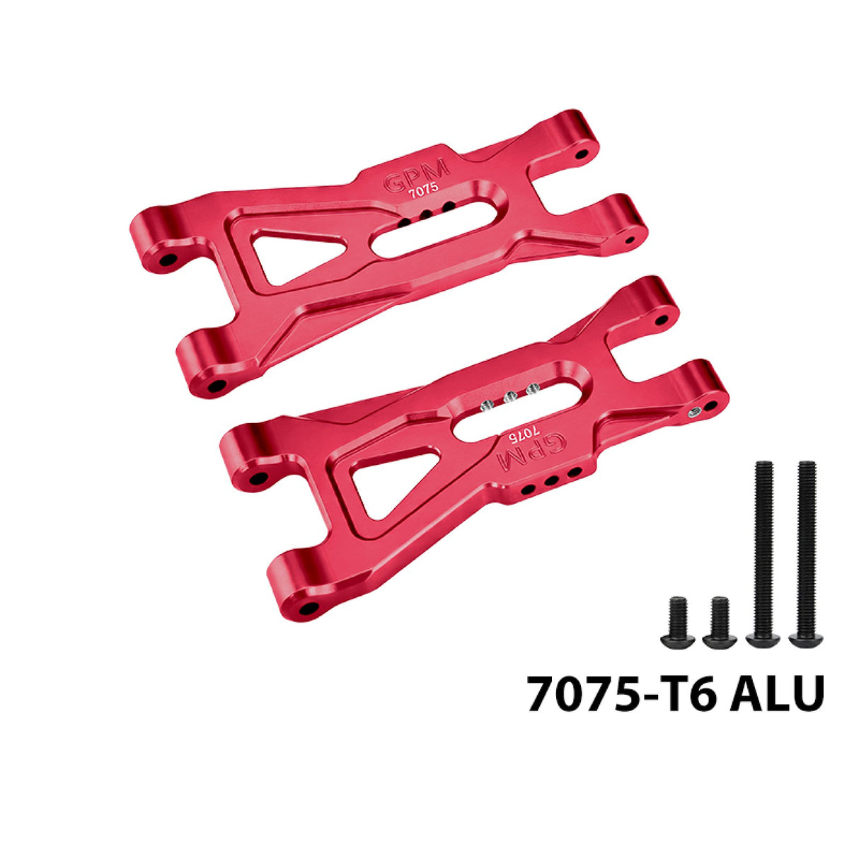 GPM RACING,ARRMA-GORGON ALUMINUM 7075 FRONT LOWER SUSPENSION ARMS MGO055